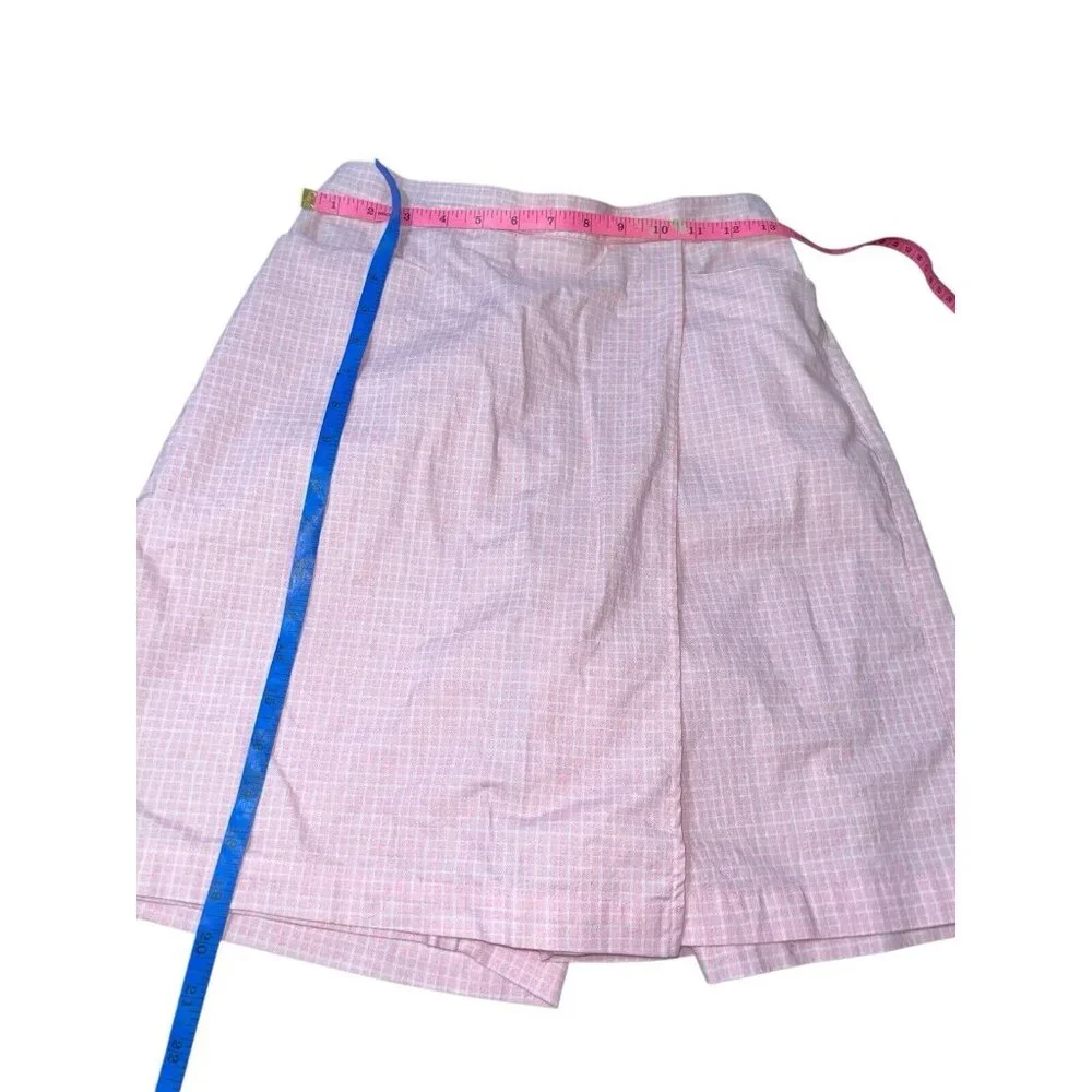 LIZ CLAIBORNE LIZ SPORT Women's Size 6 Pink Check Skort - Picture 6 of 12